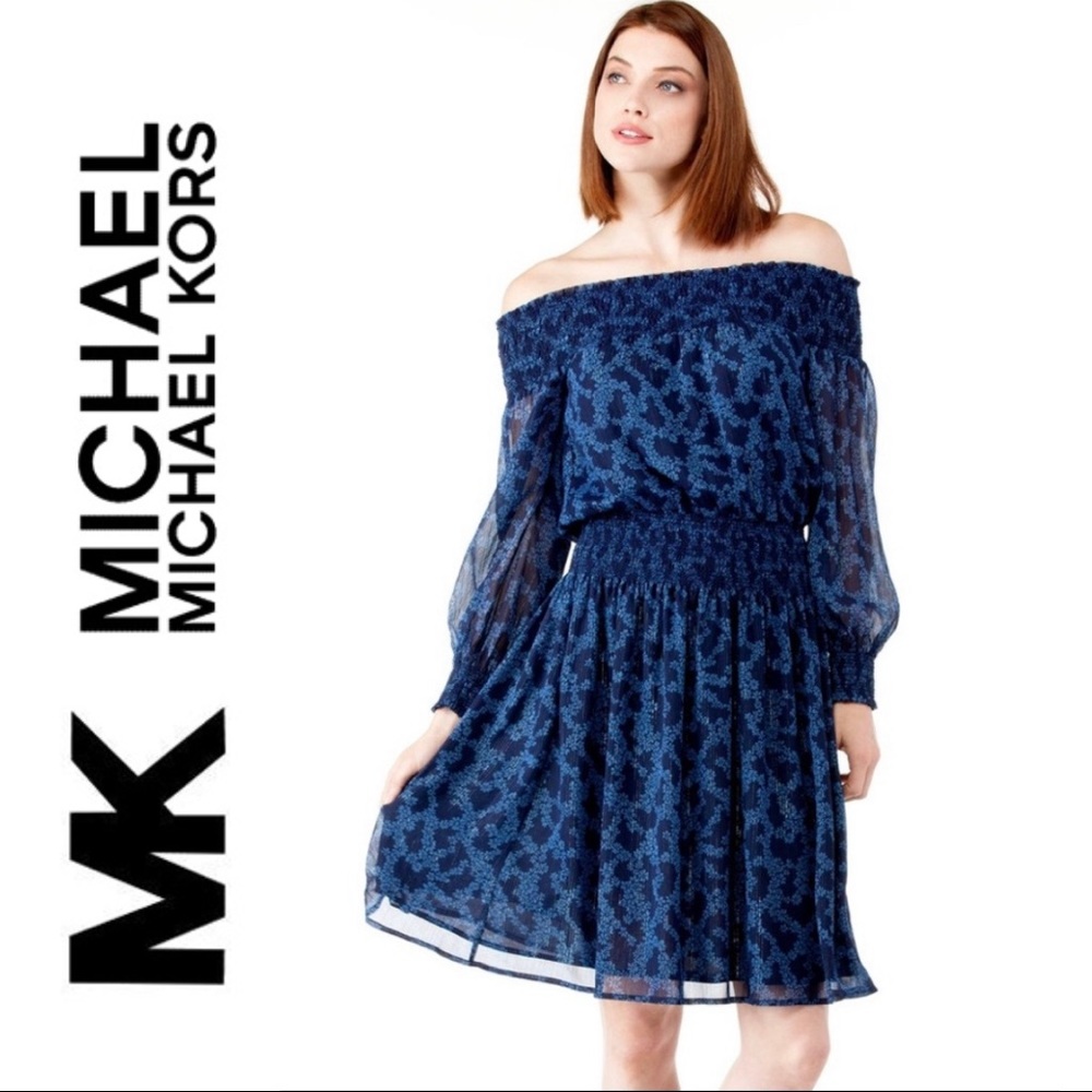 Michael Kors Off-the-Shoulder Arbor Dress